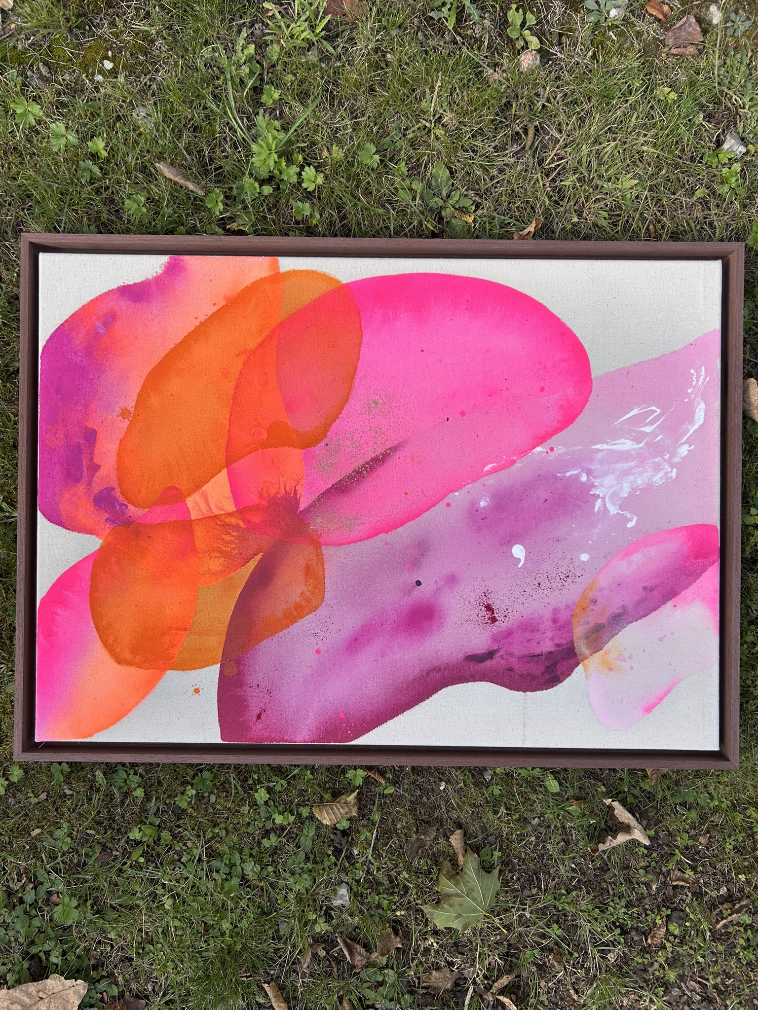 Underflow, 2025, Acryl und Gold auf roher Baumwollleinwand, Ansicht 8